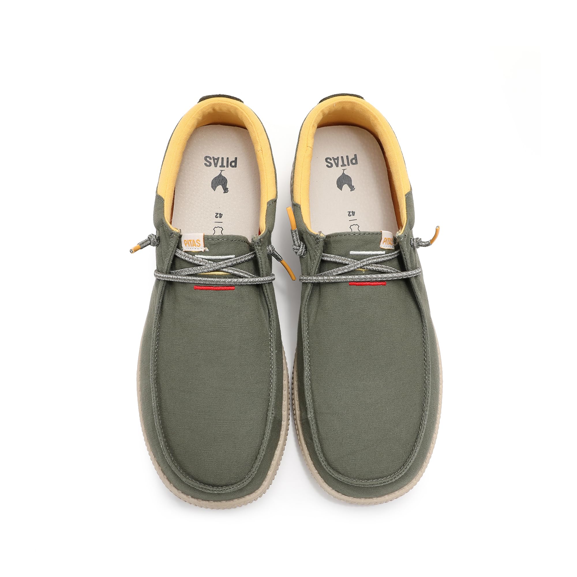 PITAS | WP150 Deck | Mocasines de Hombre | Náuticos Casual | Kaki 41