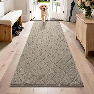 PURRUGS Hallway Runner Rug, 32" x 70", Taupe