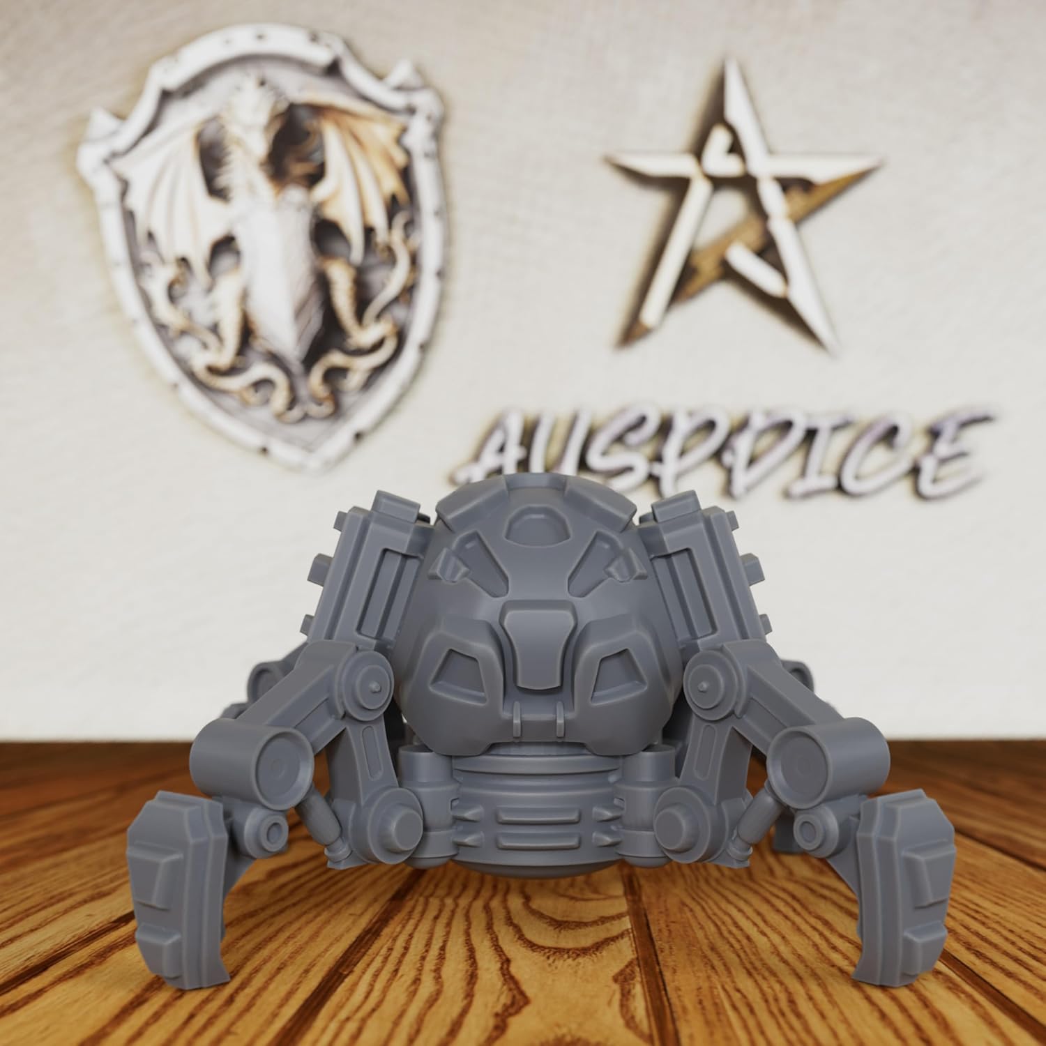 Tabletop Unpainted Miniatures for Sci-Fi RPG - Fantasy Minis Figurine for Role Playing & Miniature Game, 28mm Scale TTRPG Accessory, Mechanical Combat Unit - Battle Droid (AS264)