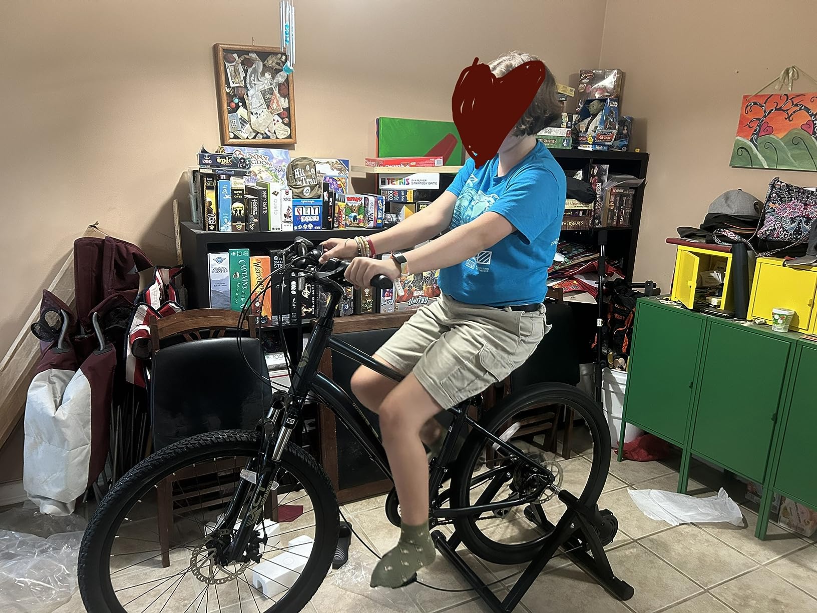 9/mo Finance BalanceFrom Bike Trainer Stand Steel Bicycle Exercise Stand with Front