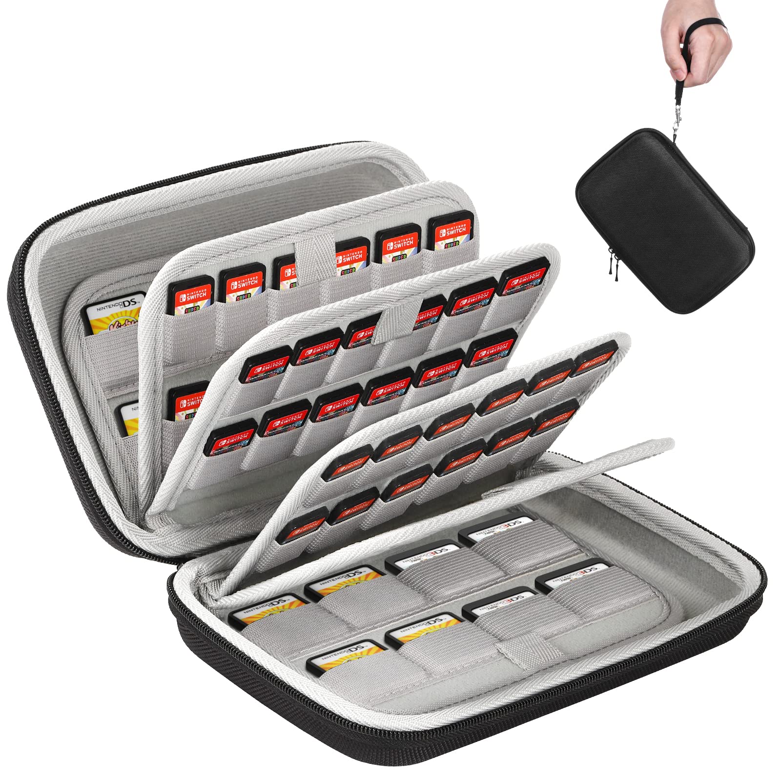 Amazon.com: MoKo 128 Switch Game Holders Storage Case for 96 Nintendo  Switch/OELD Games or PS Vita Game and 32 Nintendo 3DS 2DS DS Game  Cartridges, Switch Game Card Storage Case Cartridge Holder,