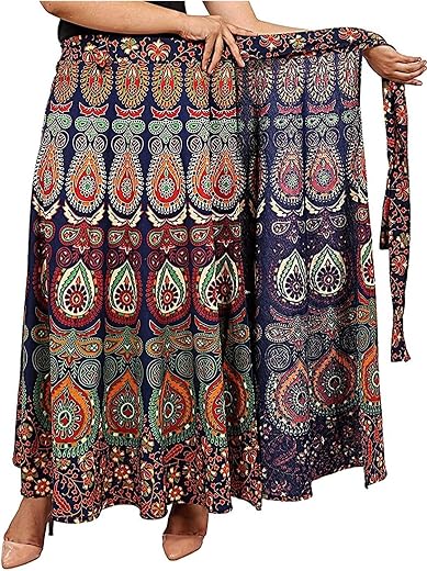 Jaipuri Print Cotton Wrapskirt
