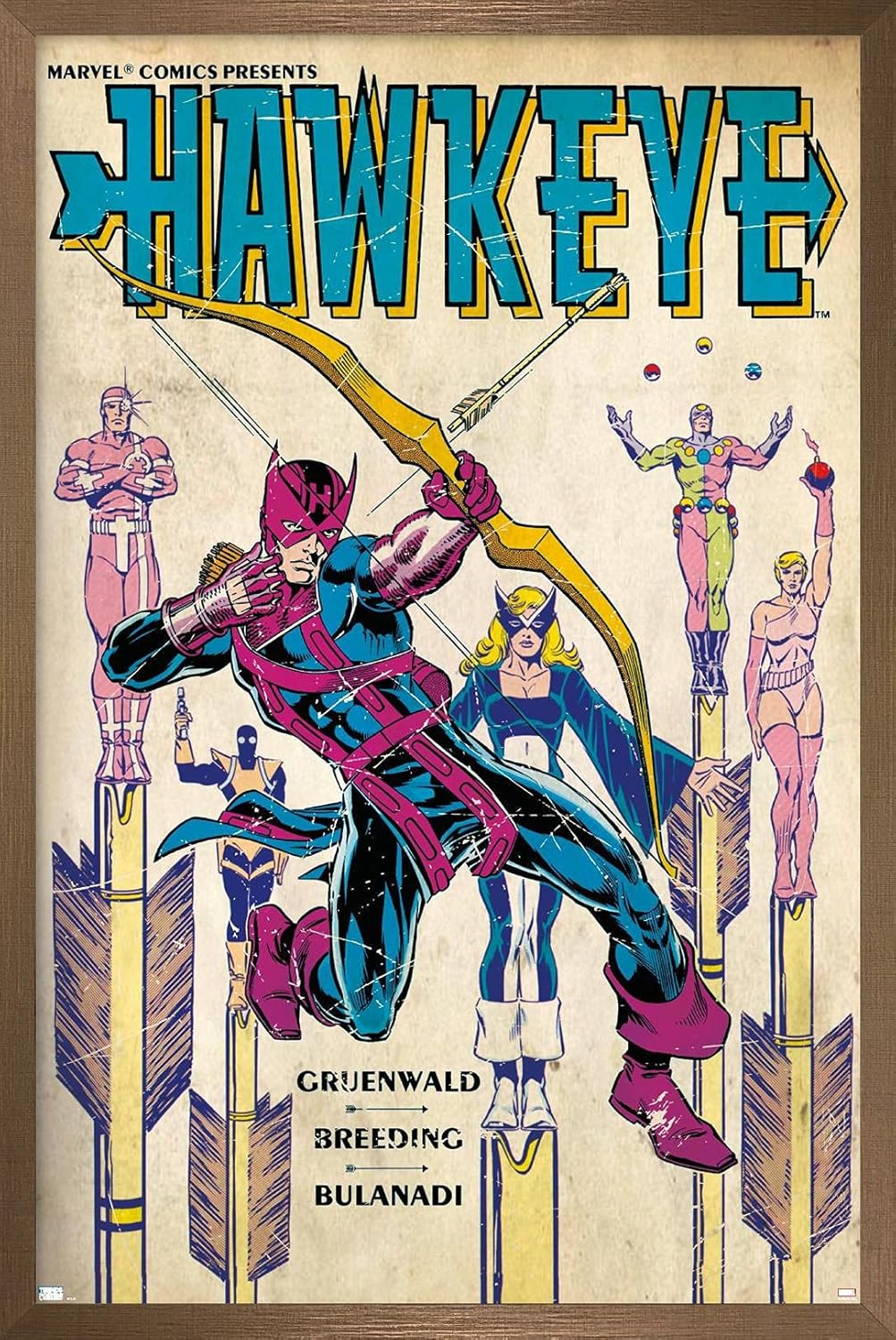 Trends International Marvel Comics Hawkeye - Hawkeye #3 Wall Poster, 34L x 22.4W, Premium Unframed Version