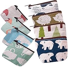 Pack of 2 Small Purse for Women, Leather Mini Purse, Small Purse, Coin Purse, Coin Purse, Mini Purse, Coin Bag, Key Case Woman, 8 multicoloured, mini bag