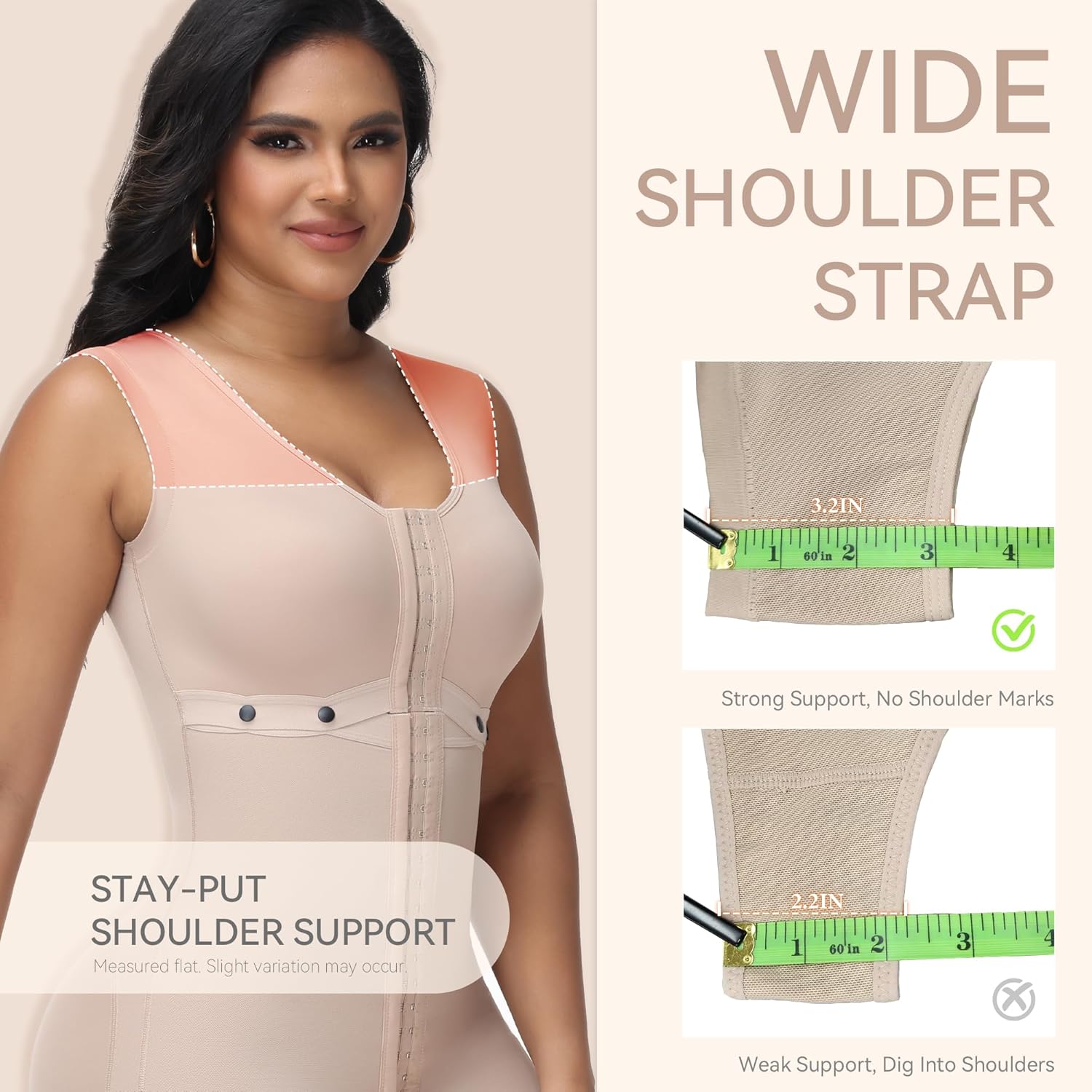 JOSHINE Fajas Colombianas Post Surgery Compression Garment Stage 2 Knee Length Full Body Shaper Tummy Control Shapewear - Image 4