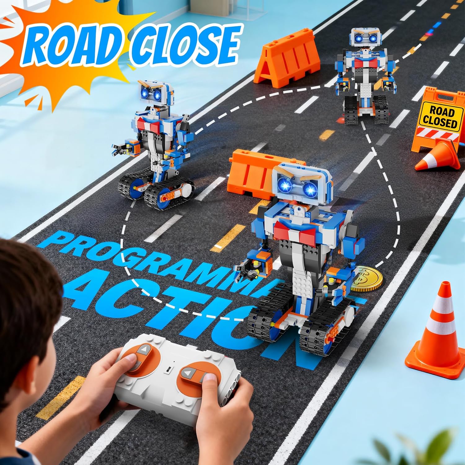 OKK Remote & App Controlled STEM Robot Building Kit for Kids thumbnail 2