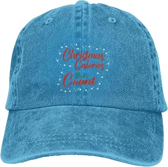 Christmas Calories Dont Count Retro Baseball Cap Women Men Baseball Cap Truck Dad Hats