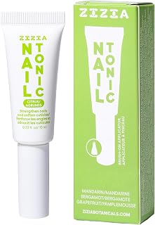 Zizia Citrus Nail Tonic – Travel Essentials Nail and Cuticle Oil with Squalane, Rice Protein, and Jojoba – Mandarin, Grapefruit, & Bergamot Scent – Vegan, Cruelty Free Formula– 0.33 fl oz (10 ml)
