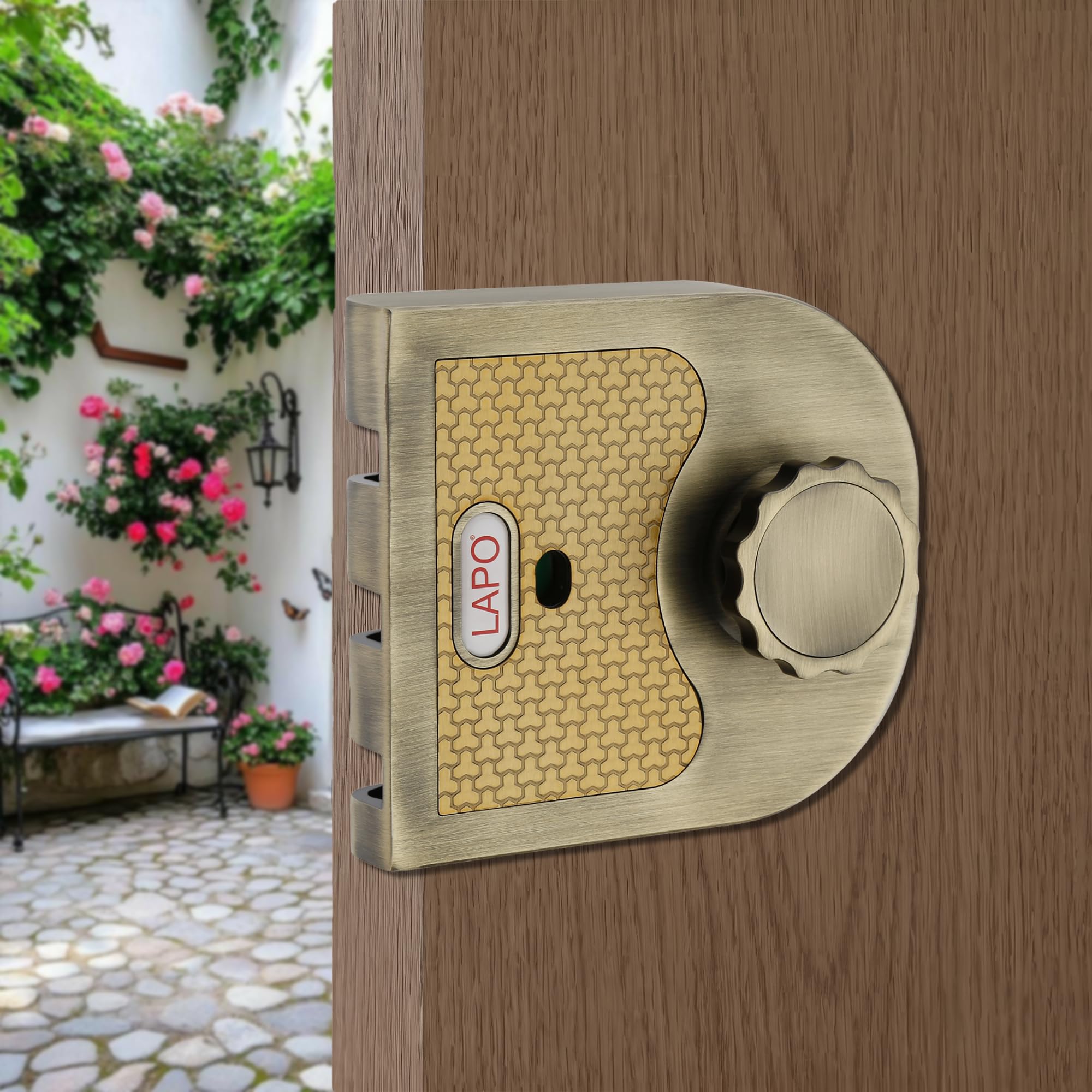 LAPO Rim Lock, Applicable to Main & Safety Doors, TwinPin Extreme Dead Bolt Lock, Suitable for Single, Sliding & Gate Doors, Black Finish, 3 Keys, Reversible Knob, 3 Years Warranty — Amazon image 7