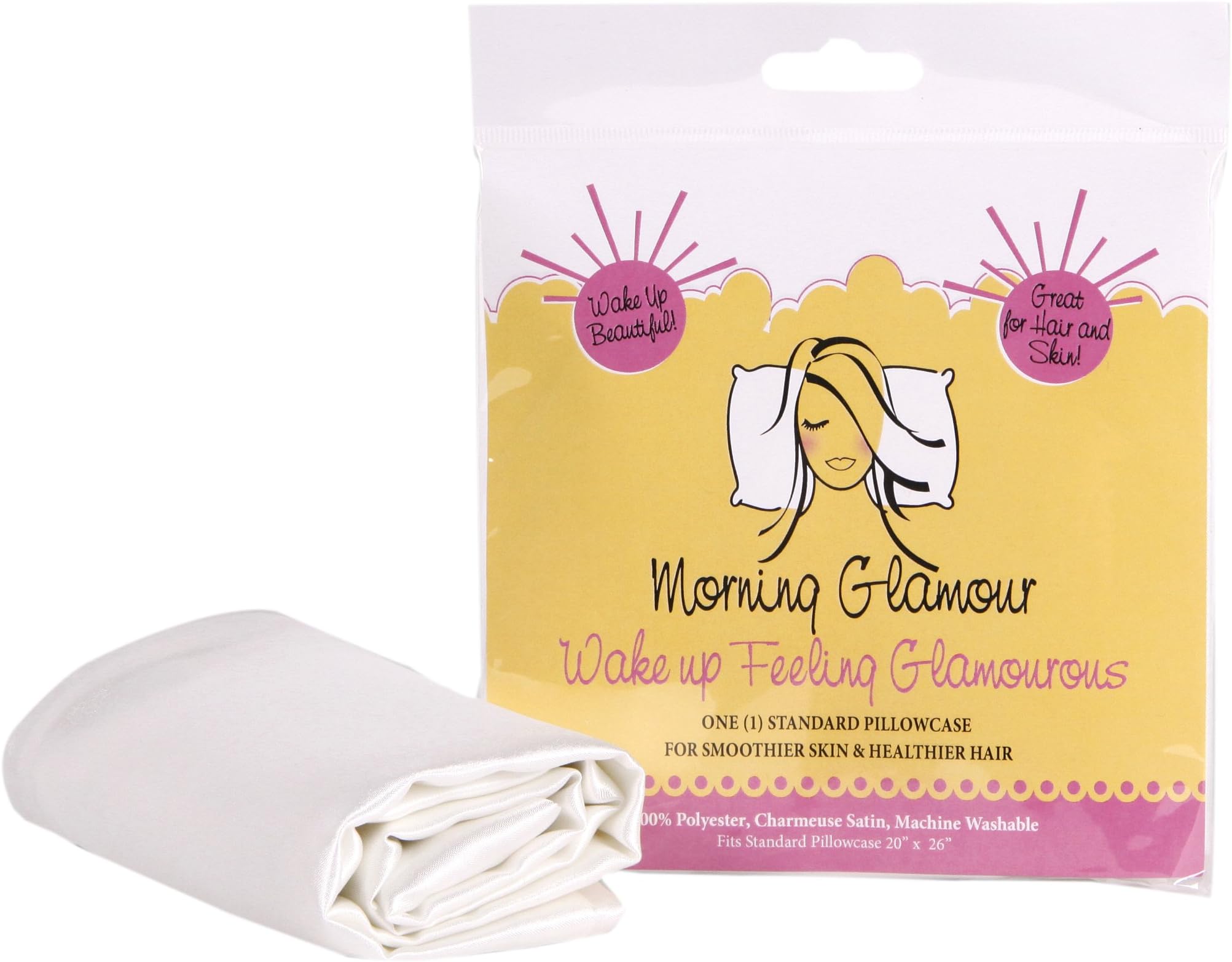 Morning Glamour Single Header Bag Pillowcase, Ivory