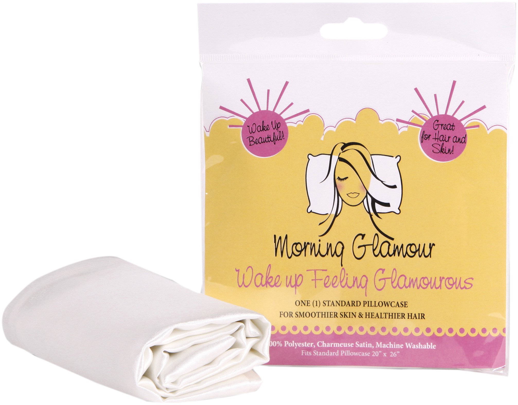 Morning Glamour Single Header Bag Pillowcase, Ivory