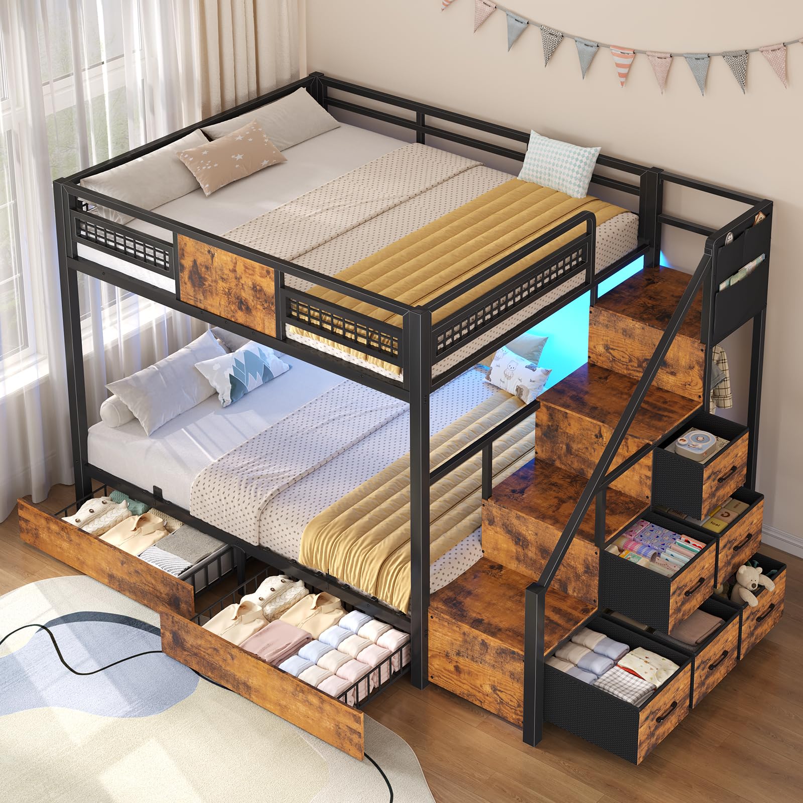 BTHFST LED Bunk Bed