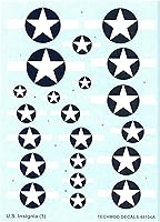 Vista 4 de Techmod 48104 1/48 US National Insignia 1943-1945 - Adhesivo húmedo para aviones de la Segunda Guerra Mundial