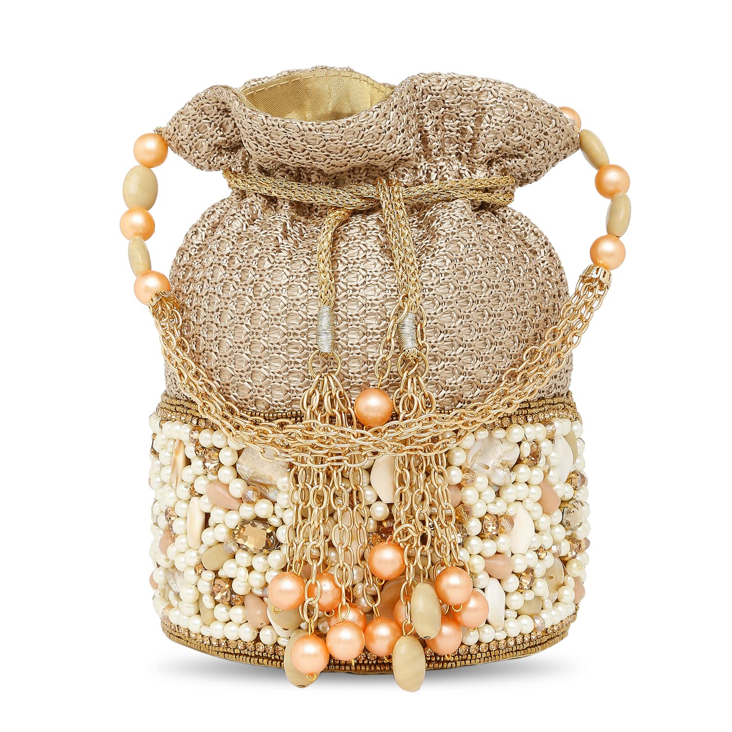 Aheli Potli Purses Gift for Women Handmade Evening Handbag Stylish Bridal Fashion Wristlet Bag Women