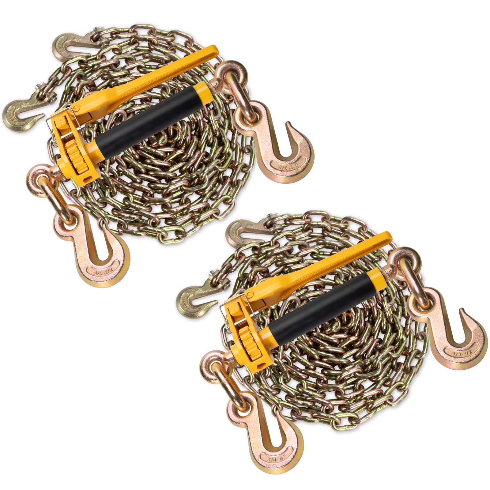 Folding Ratchet Load Binders - Heavy Duty Trailer Tie-Downs -10