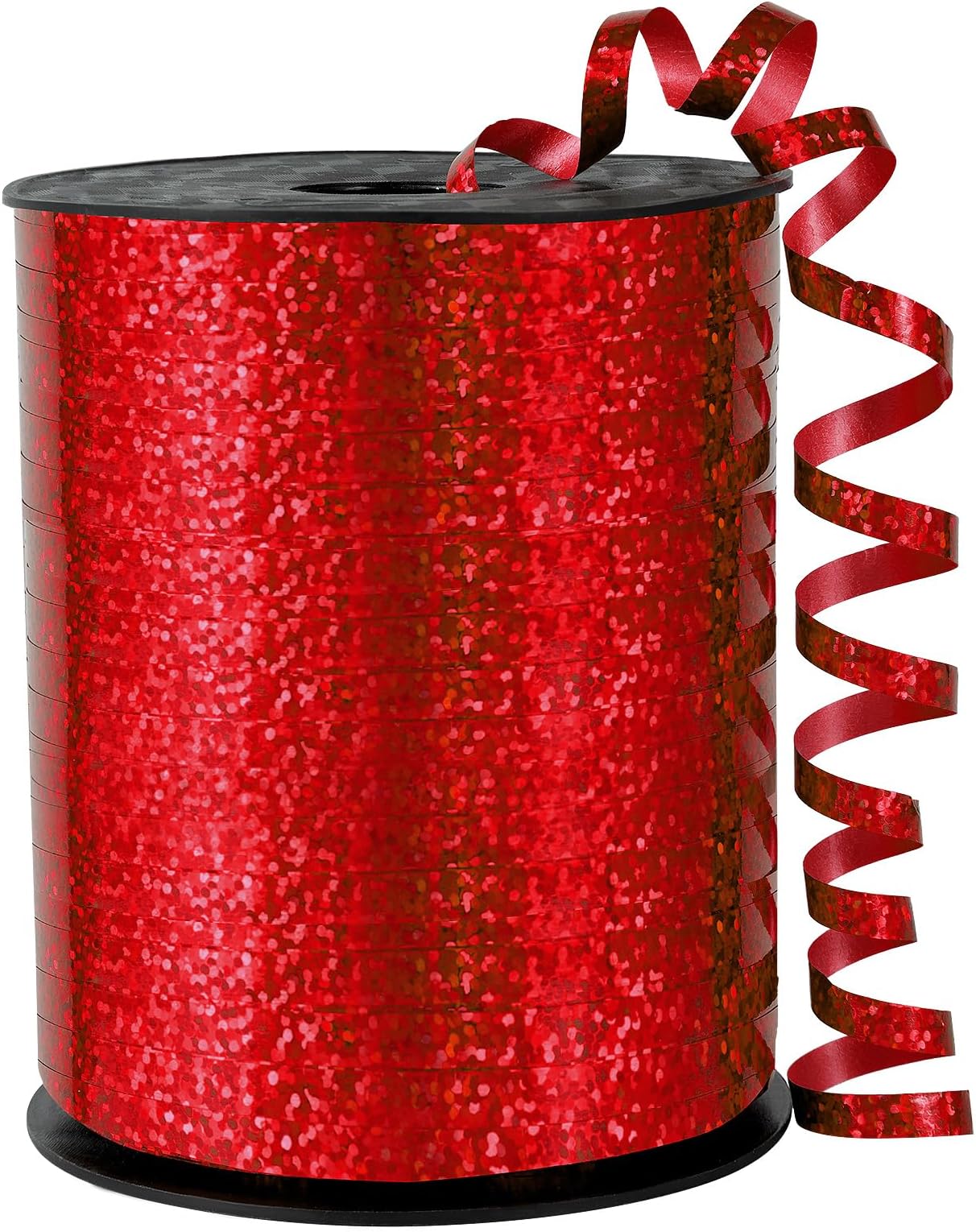Red Curling Ribbon - 500 Yard Shiny Metallic Curling Ribbon for Gift Wrapping, Balloons, Christmas, Valentine's Day, Birthday