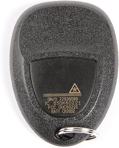 Miniatura 2 de GM Genuine Parts 22936099 - Llavero remoto de entrada sin llave de 3 botones