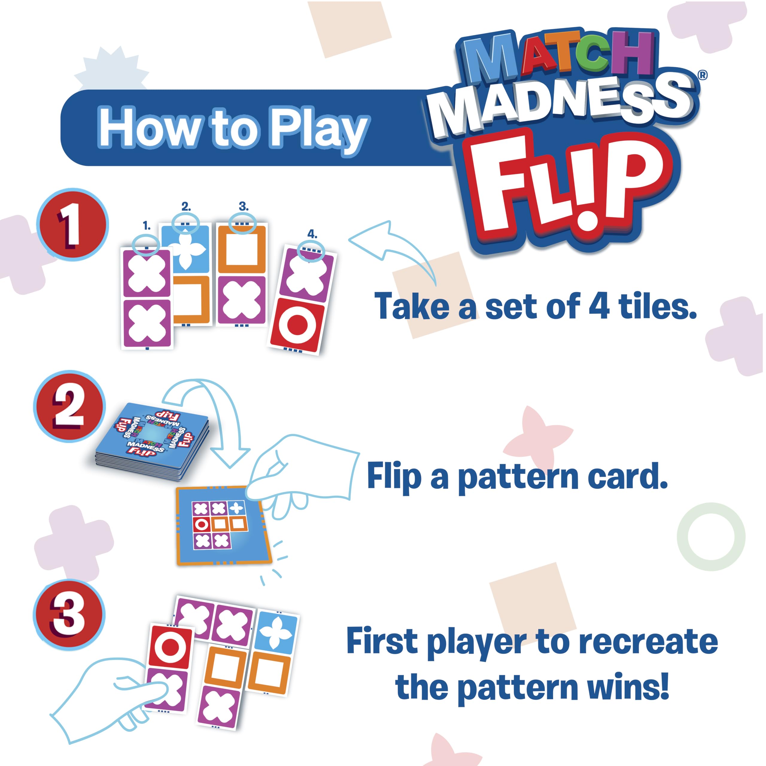 Foxmind Jeux : Match Madness Flip - Jeu de puzzle assorti aux motifs de voyage, développe la résolution de problèmes - Logic-Fine motricité - Enfants 7 ans et plus, 1 à 2 joueurs