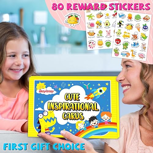 Miniatura 4 de 160 notas motivacionales para el almuerzo para niños, lindas tarjetas inspiradoras para niños, niñas, adolescentes de mamá, divertidas tarjetas de