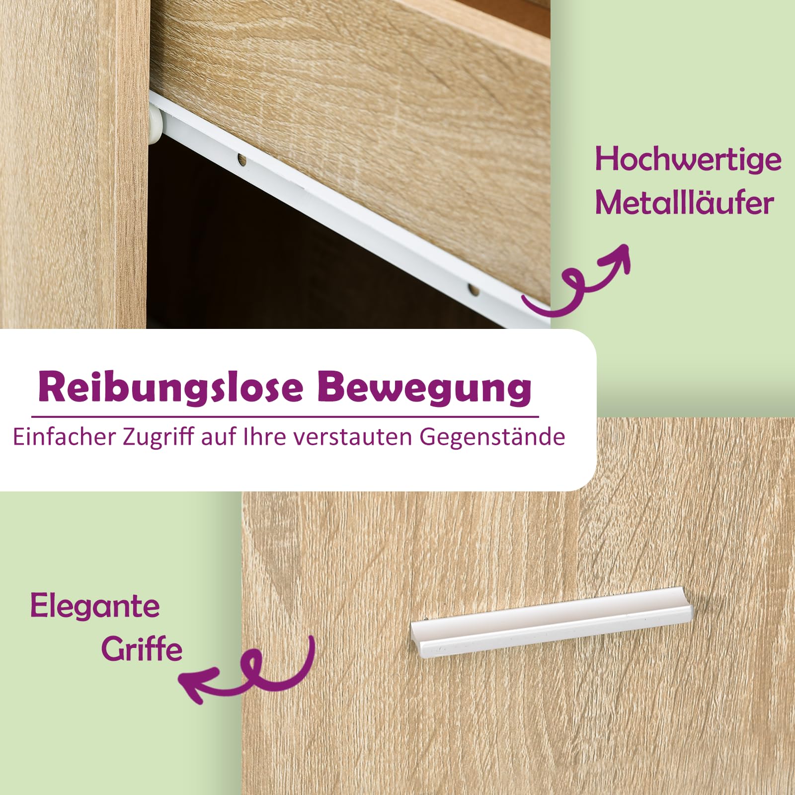 vidaXL Schubunterschrank Lyon Sonoma-Eiche 50x46x81,5 cm Holzwerkstoff, Küchenschrank, Gastronomieschrank, Gastro Möbel, Küchenmöbel, Aufbewahrungsschrank