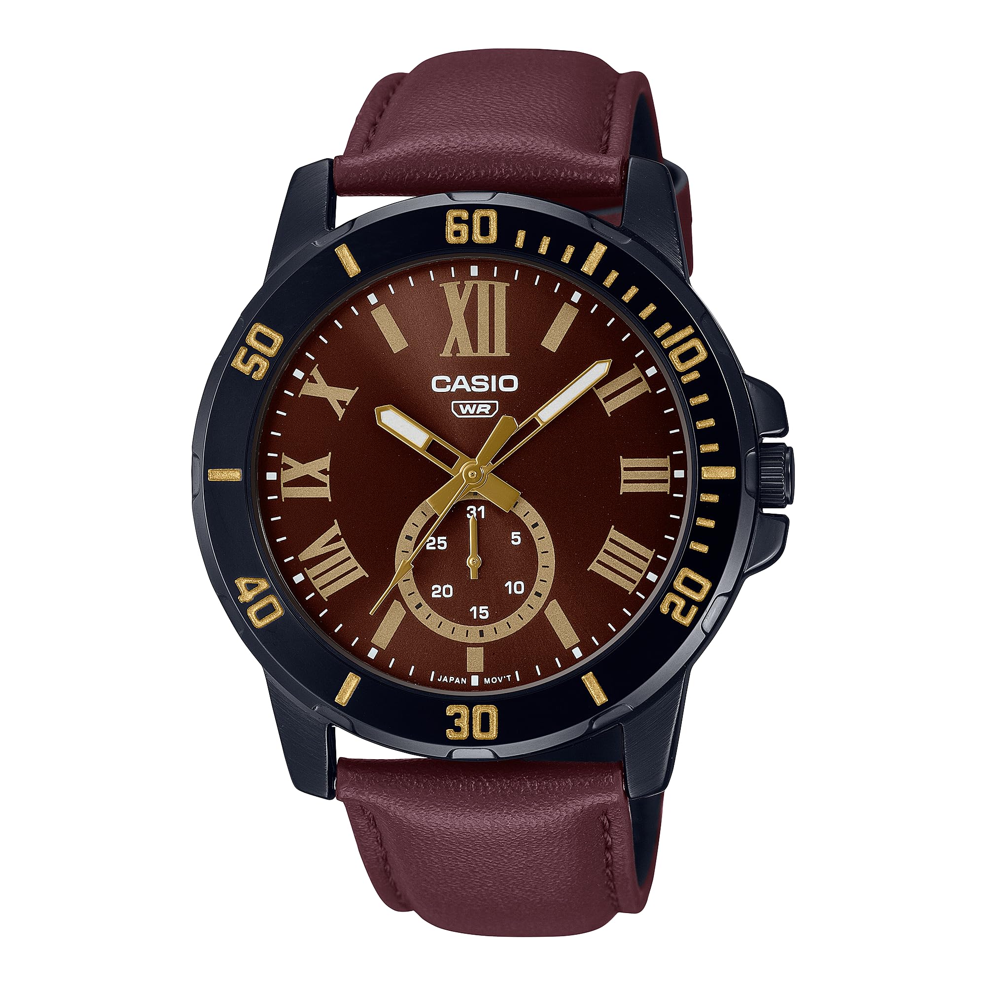 Casio Enticer Men Analog Brown Dial Men MTP-VD200BL-5BUDF (A2071) (B0BB8C6V2B) Amazon Price History, Amazon Price Tracker