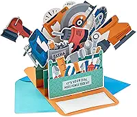 Hallmark Cartão pop-up divertido para o dia dos pais (ferramentas elétricas)