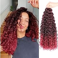 Vista 58 de Gogo Curl Cabello de Ganchillo Rizado de 8 Pulgadas Cabello Corto Rizado de Ganchillo para Mujeres Negras Rizos de Playa Onda de Agua Cabello Rizado