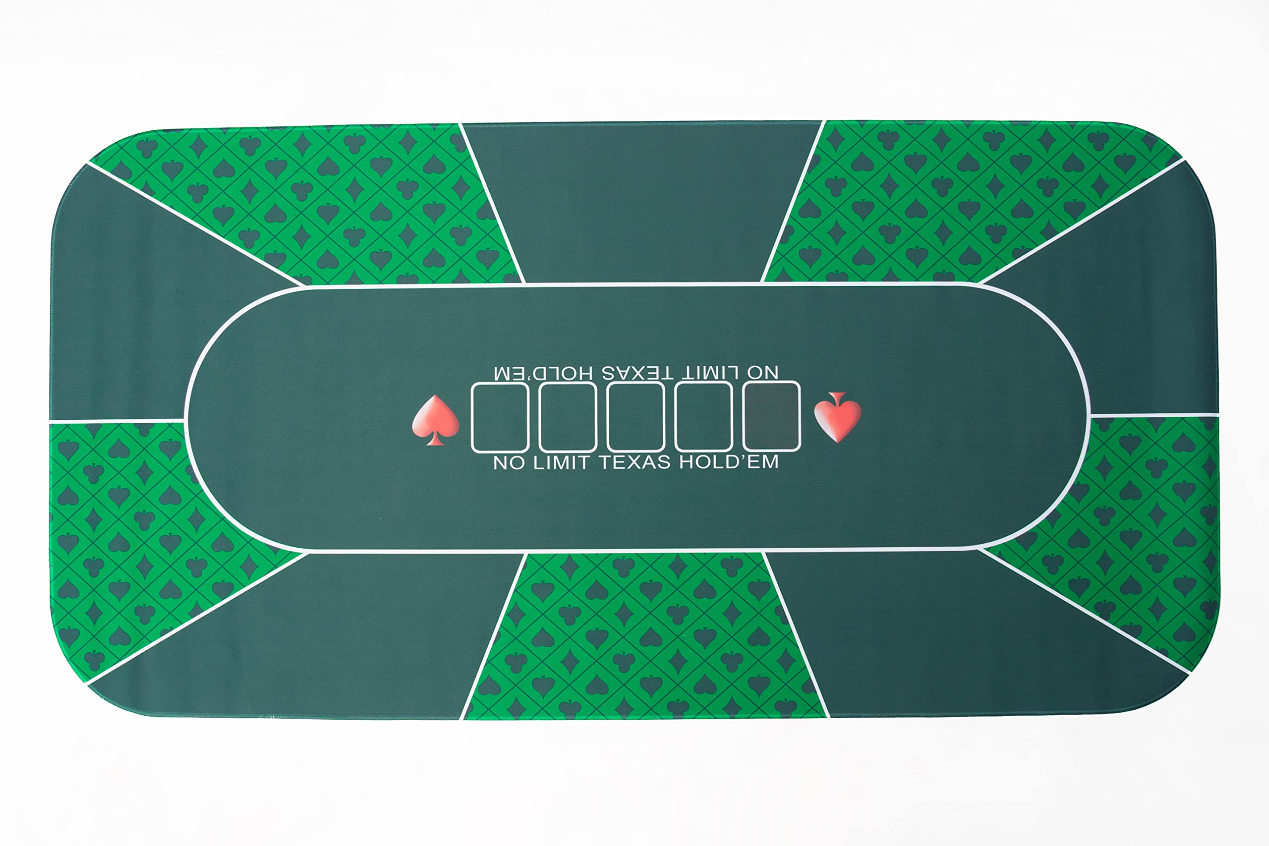 VinylBDS Green Blackjack Table Mats Gaming Felt Top for Casino Gaming