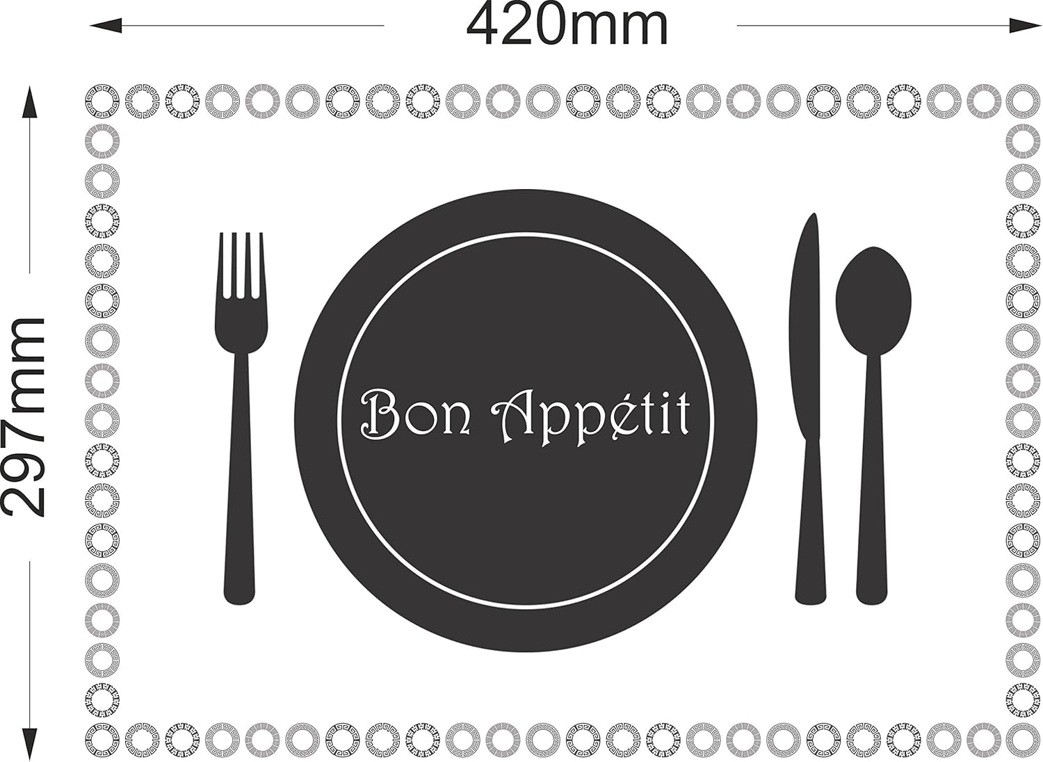 A3 Disposable Paper Placemats Place Mats Dining Table Placemat Catering