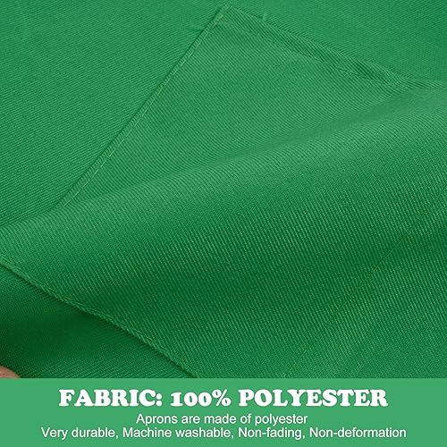 Miniatura 5 de SUNLAND Juego de delantal y sombrero para niños, delantal de chef para cocinar, hornear y pintar