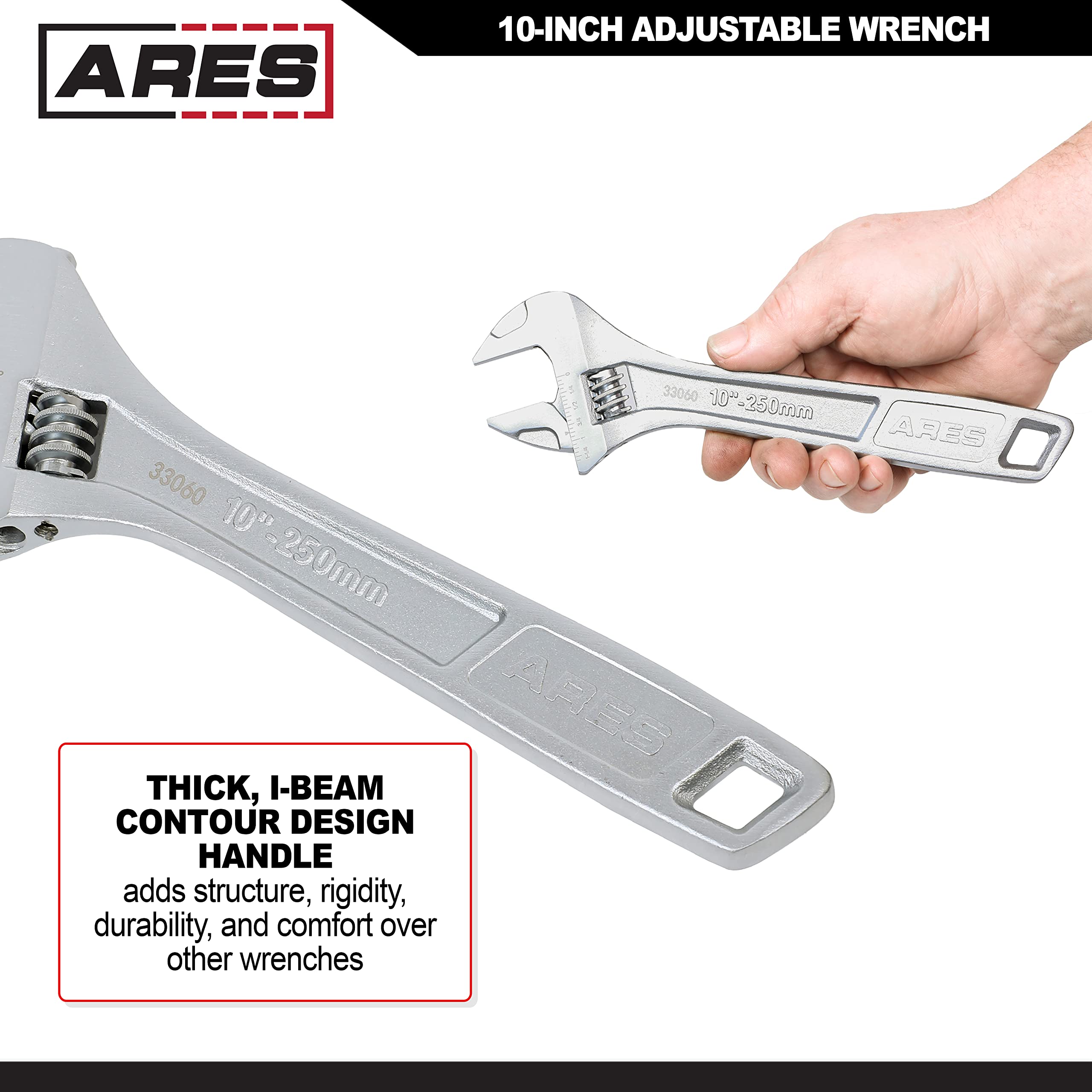 Snapklik.com : 33060 10-Inch Adjustable Wrench Drop Forged Chrome ...