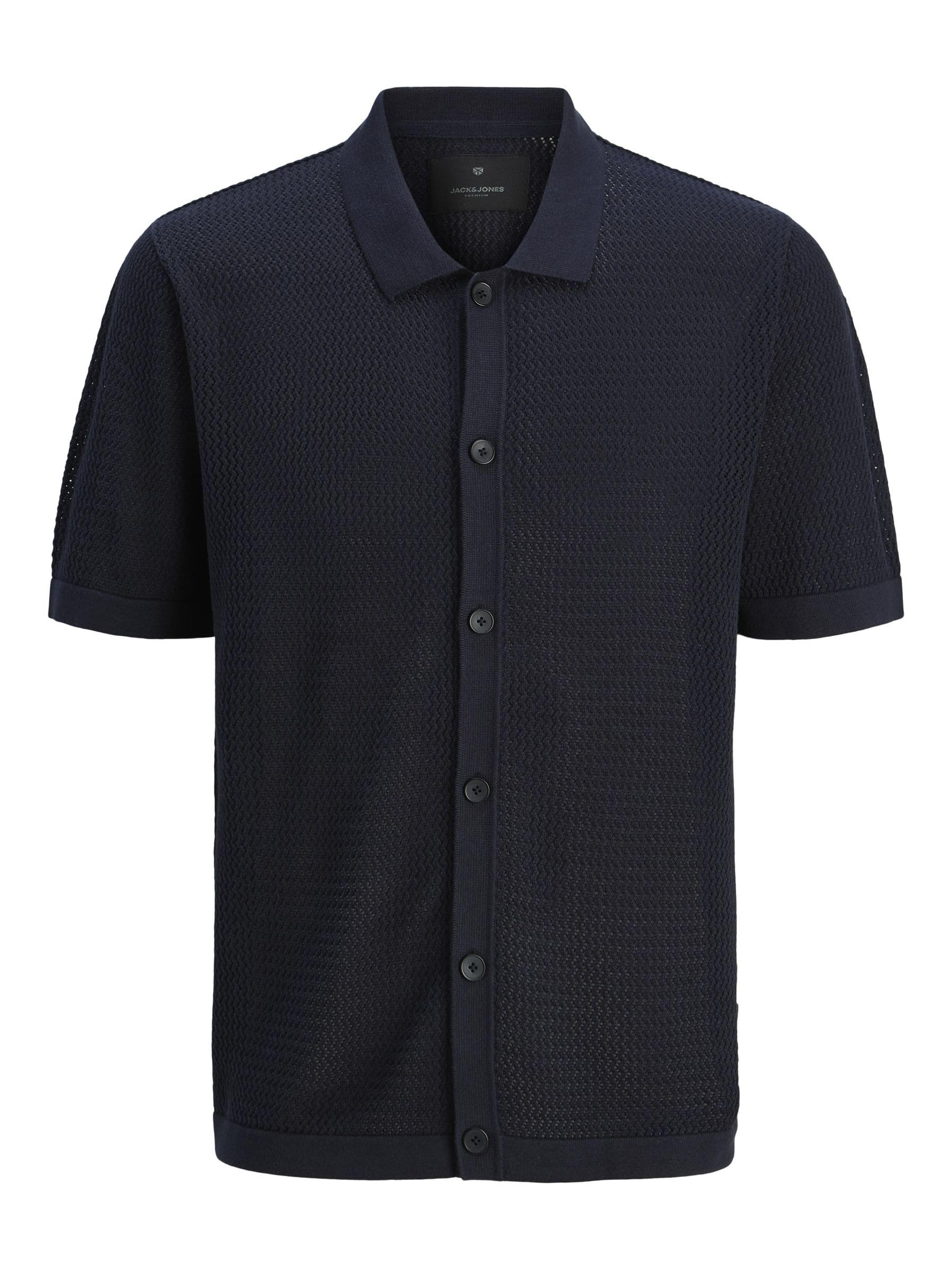 JACK & JONES Male Gestricktes Polo Einfarbig Gestricktes Polo