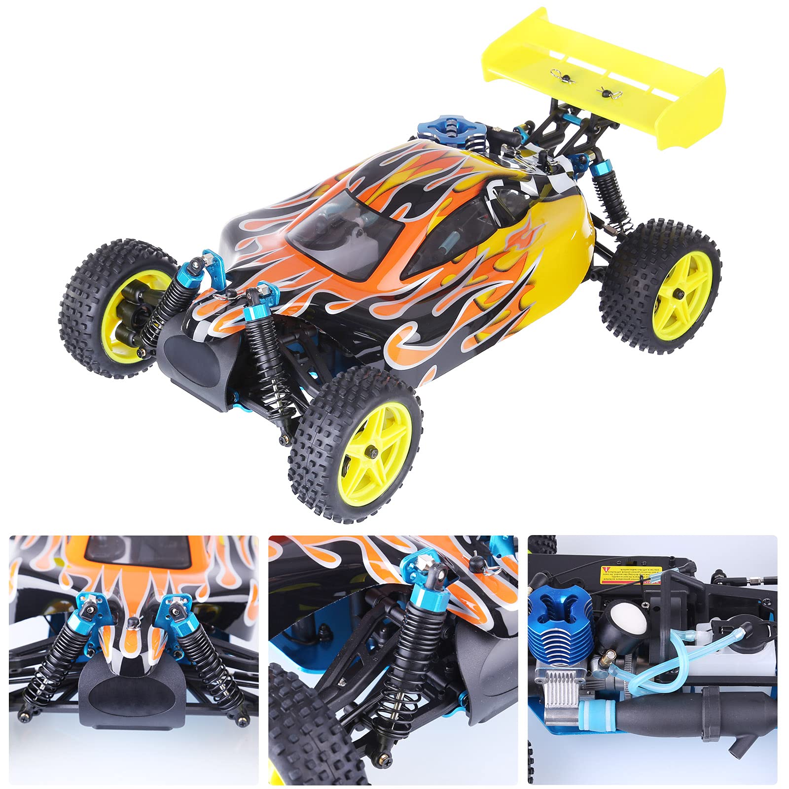 Xenotrix Gas Rc Cars for Adults - 1/10 HSP 94166 Nitro Rc Cars