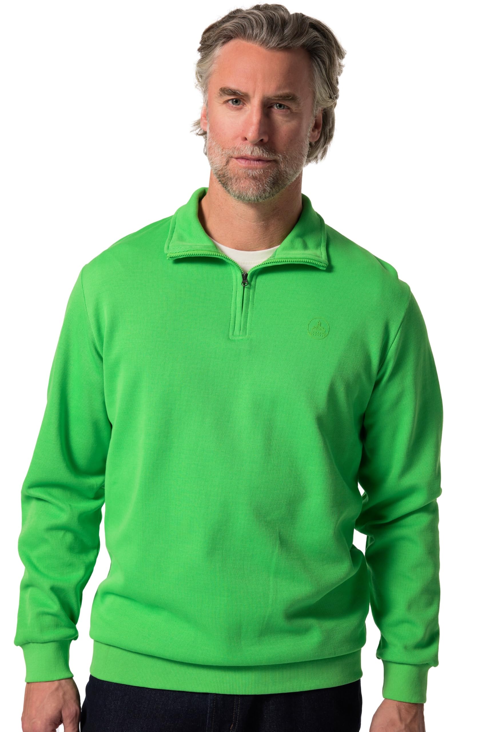 Boston Park Herren große Größen Übergrößen Menswear L-8XL Sweat-Troyer, RIPP-Qualität, Zippkragen 835776