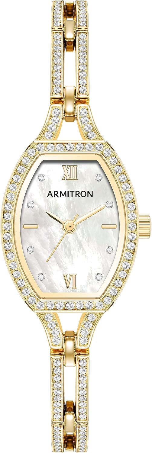 Armitron Women's Crystal Accented Bangle Watch, 75/5902