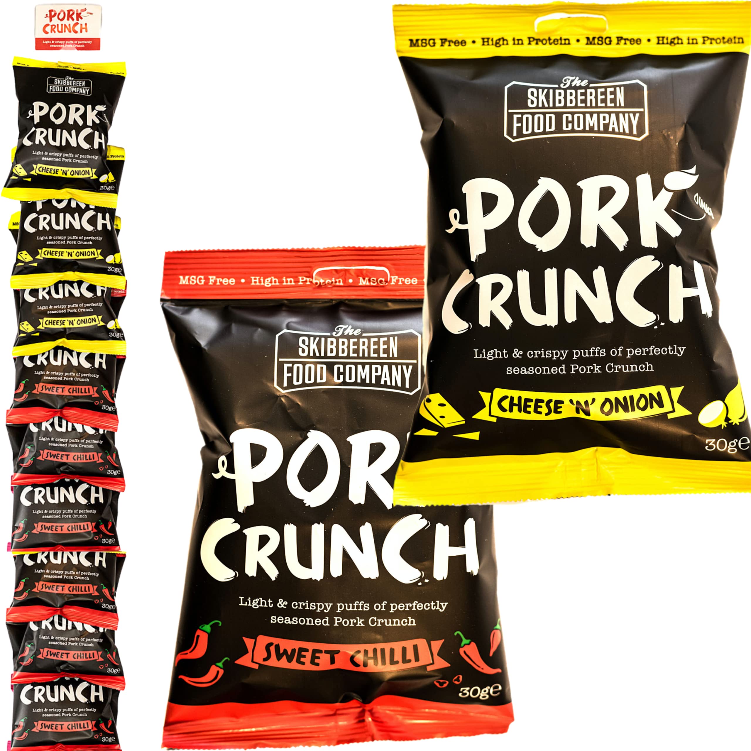 Pork Crunch Giant Box 25x30g Uncle Alberts Keto Pub Style