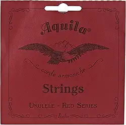 Aquila Cordas para Ukulele Tenor Red Series AQ-88 - Baixo G - 1 Conjunto de 4