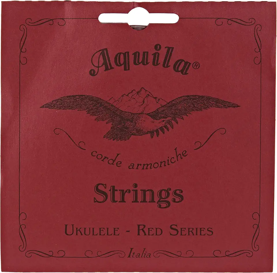Aquila Cordas para Ukulele Tenor Red Series AQ-88 - Baixo G - 1 Conjunto de 4