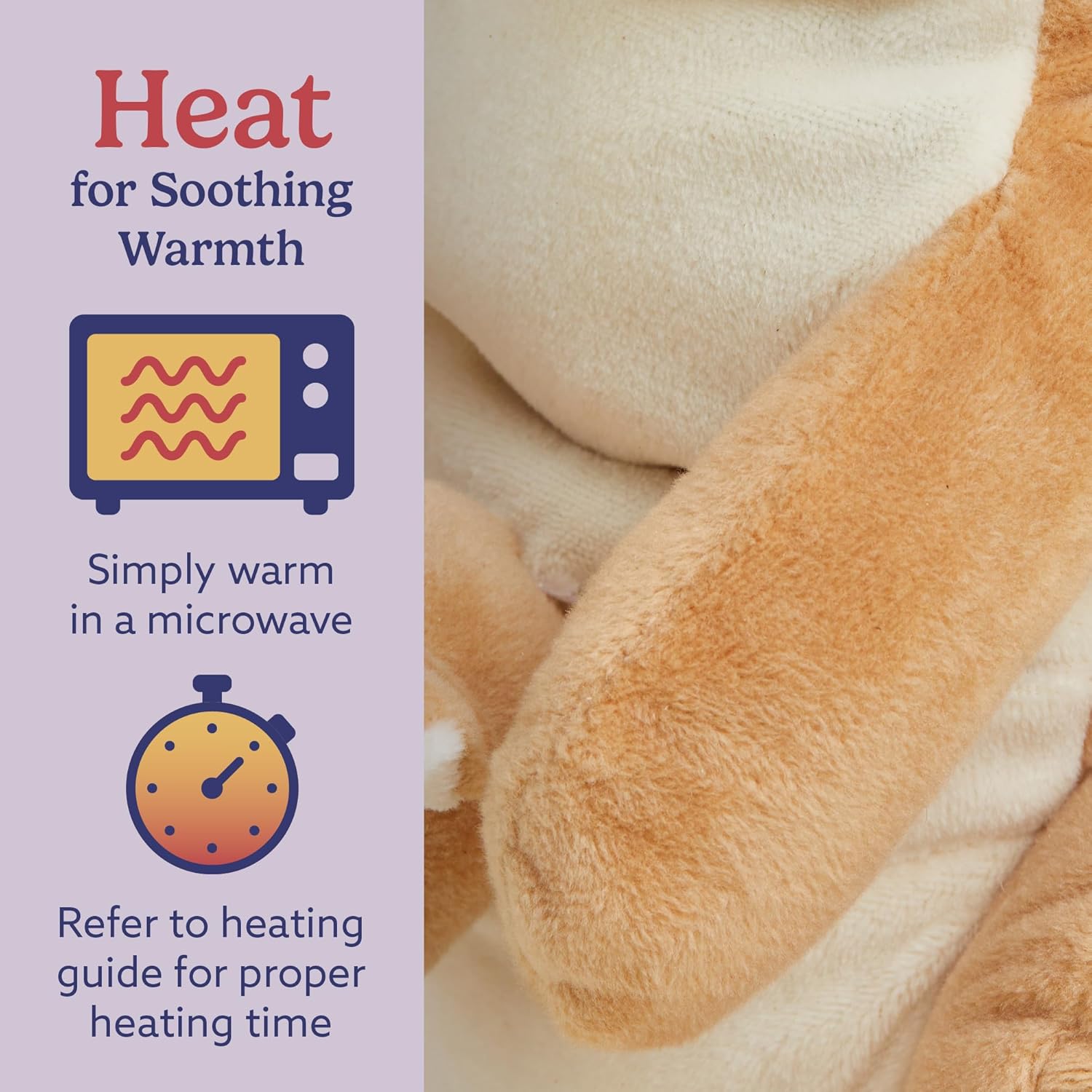 warmies Microwavable & Stuffed Animals, Kangaroo - Heated Stuffed Animal Plushie for Warmth & Comfort - Cute Soft Plush Toys for Adults & Children (Boys, Girls, Babies & Toddlers)