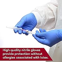 Vista 3 de Dealmed Guantes de nitrilo – 2000 guantes desechables de nitrilo XS, no irritantes, sin látex, multiuso para un botiquín de primeros auxilios y más