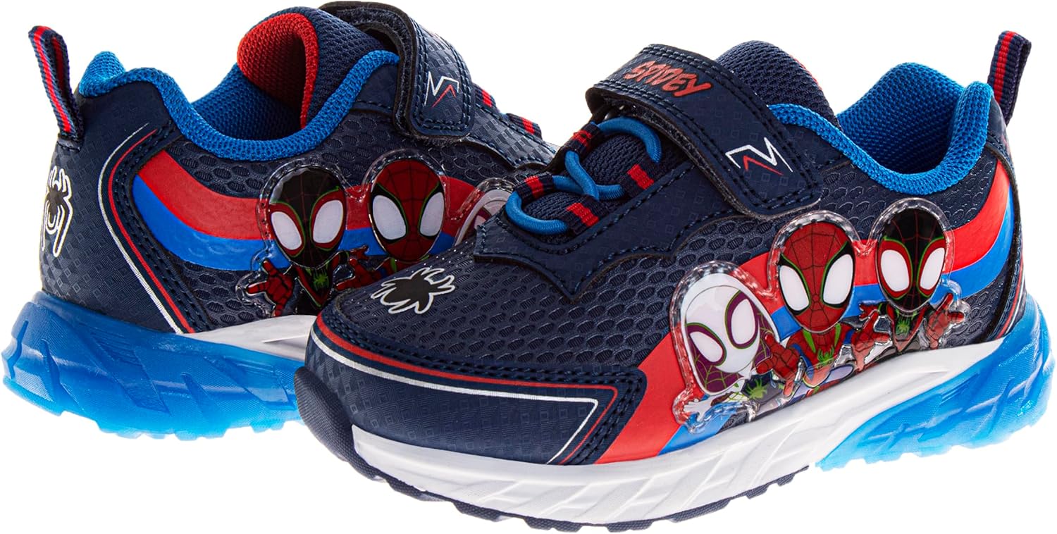 Boys Character Shoes Light Up Shoes LED Athletic Shoes for Boys Sonic MonsterJam Spiderman Mickey Paw Patrol Toy Story TMNT Sneakers for Kids (Sizes: 5-10 Toddlers / 11-12 Little Kid) - Image 4