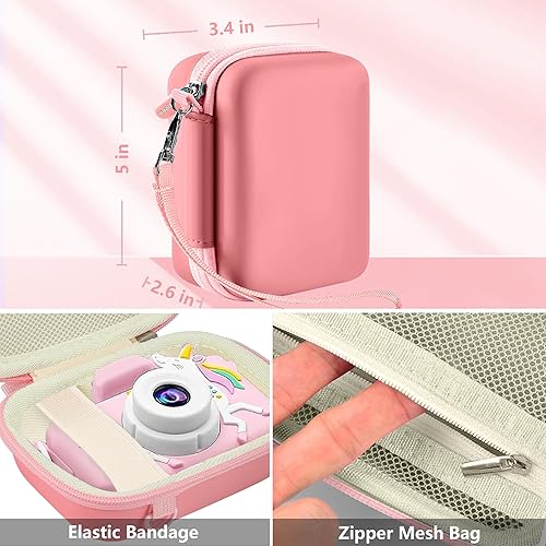 Miniatura 25 de Leayjeen Funda para cámara infantil compatible con OUTUVAS/Goopow/Mgaolo/HOOMOON/Juguetes de cámara para niños y videocámara digital para niños