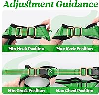 Vista 187 de rabbitgoo Arnés y correa para caminar, a prueba de escapes, chaleco suave y ajustable para gatos, fácil de controlar, transpirable, tiras