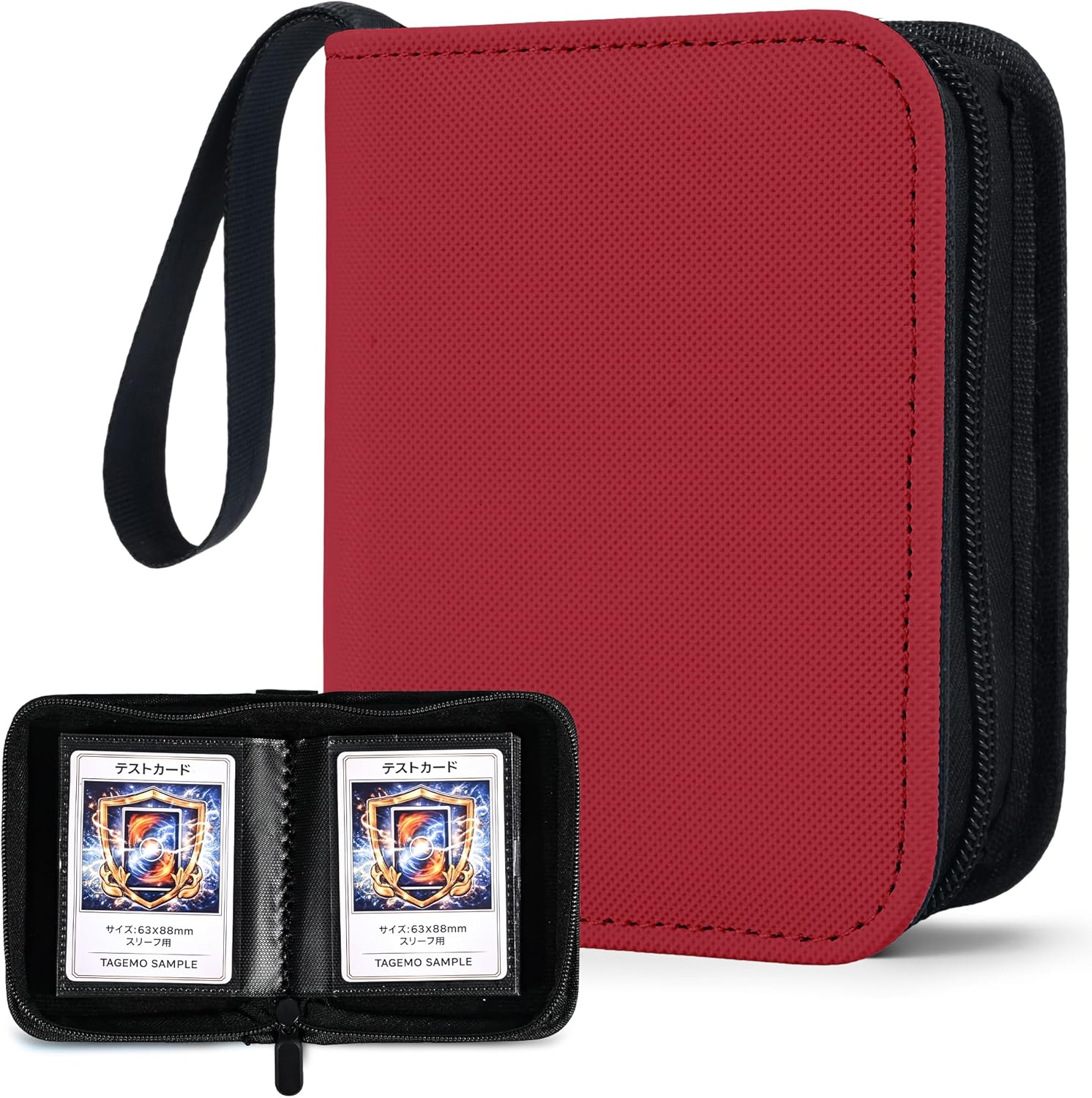 Mini Trading Card Binder Album, 1 Pocket Card Binder with 20 Double-Sided Pages 40 Pockets, Side Loading Small Card Binder for Trading Cards, Single Card Holder Book for Collectors and Kids