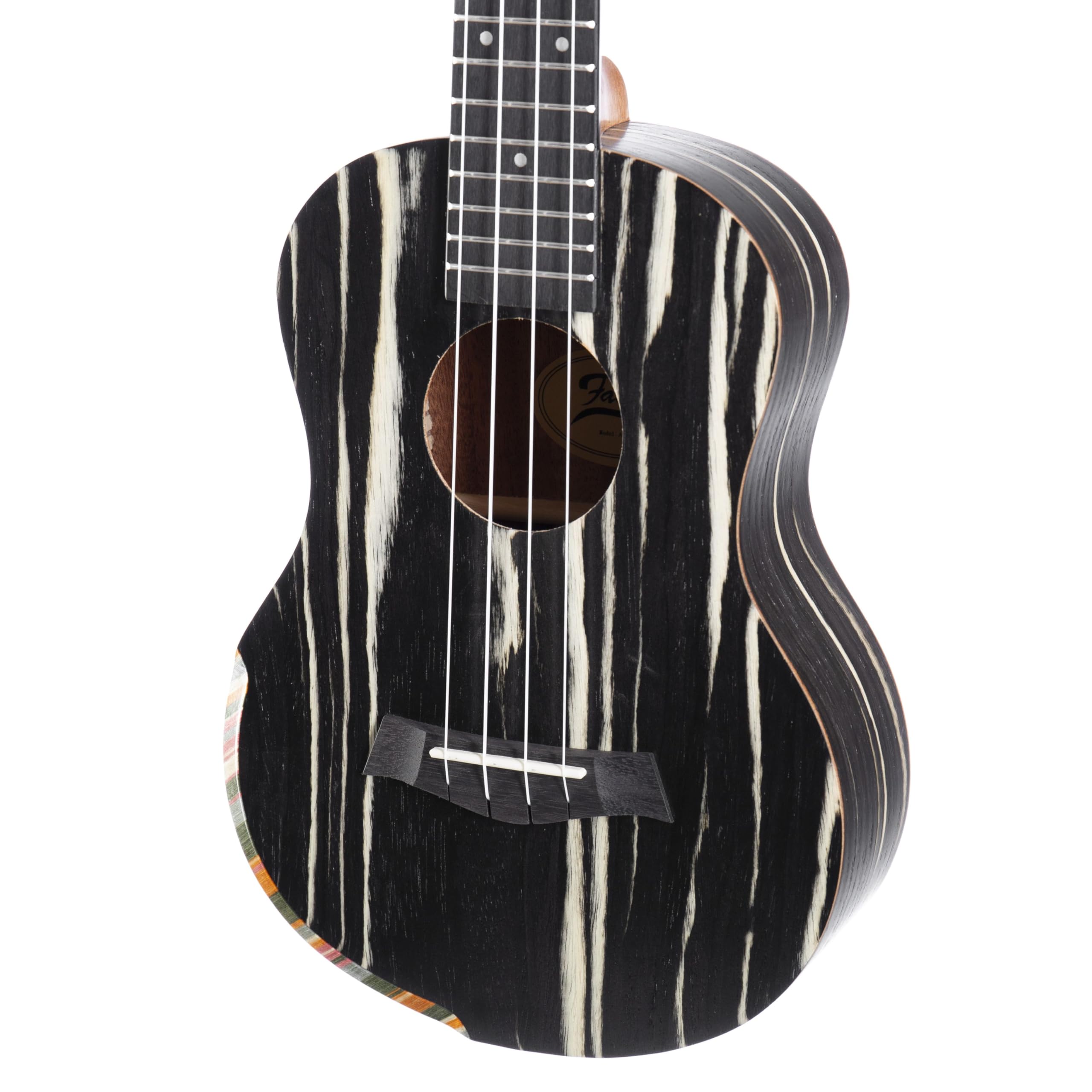 Fame KAW Tenor Ukulele, Kraftvoller warmer Klang, Leichtes Greifen, 18 Bünde, Optimierter Spielkomfort, Präzises Stimmen, 4 Nylonsaiten, Edle Mattlackierung