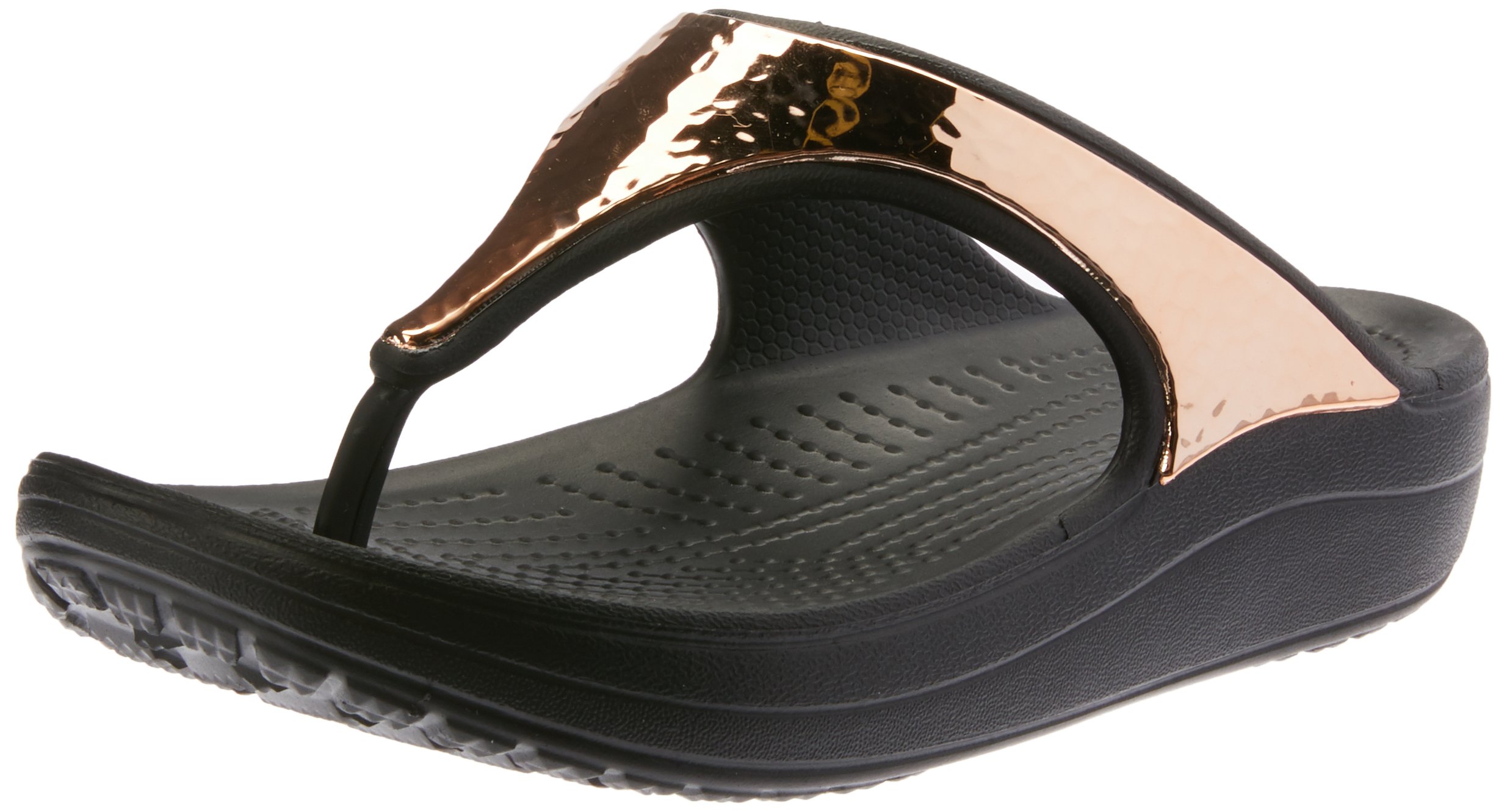 Crocs Women's Sloane Hammered Metallic Platform Flip