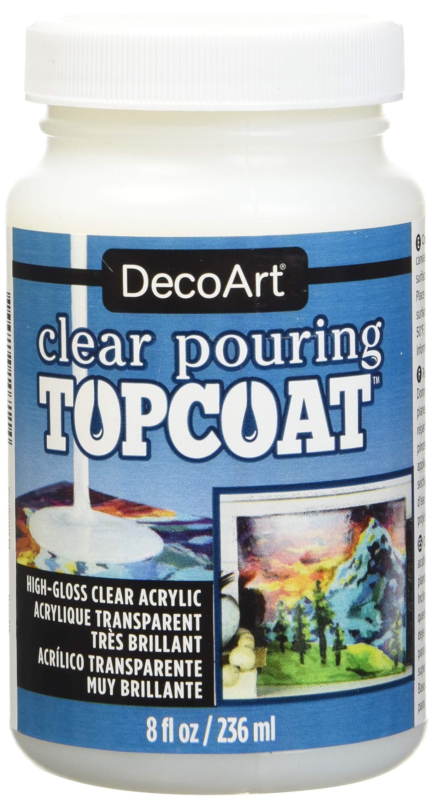 DecoArtPOURING TOPCOAT 8OZ CLEAR