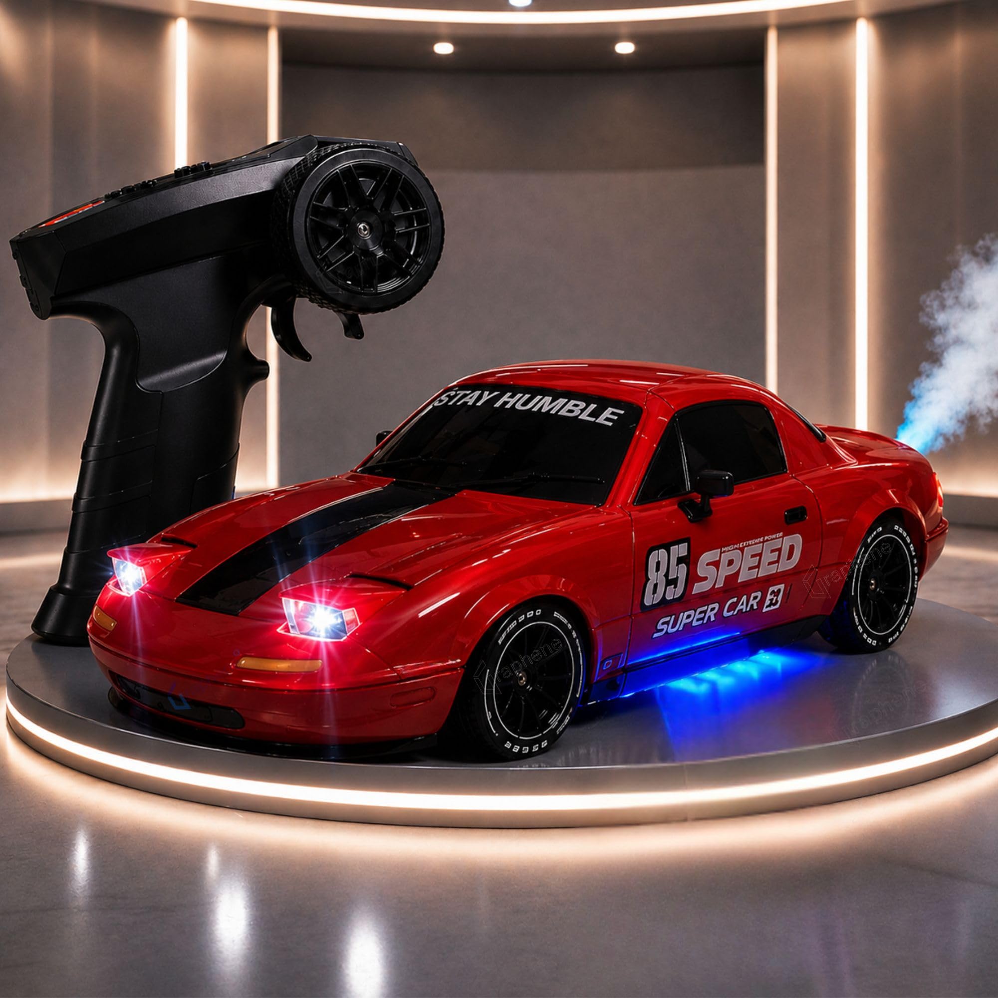 Graphene RC Drift Car - 1:24 Scale Remote Control Toy -12