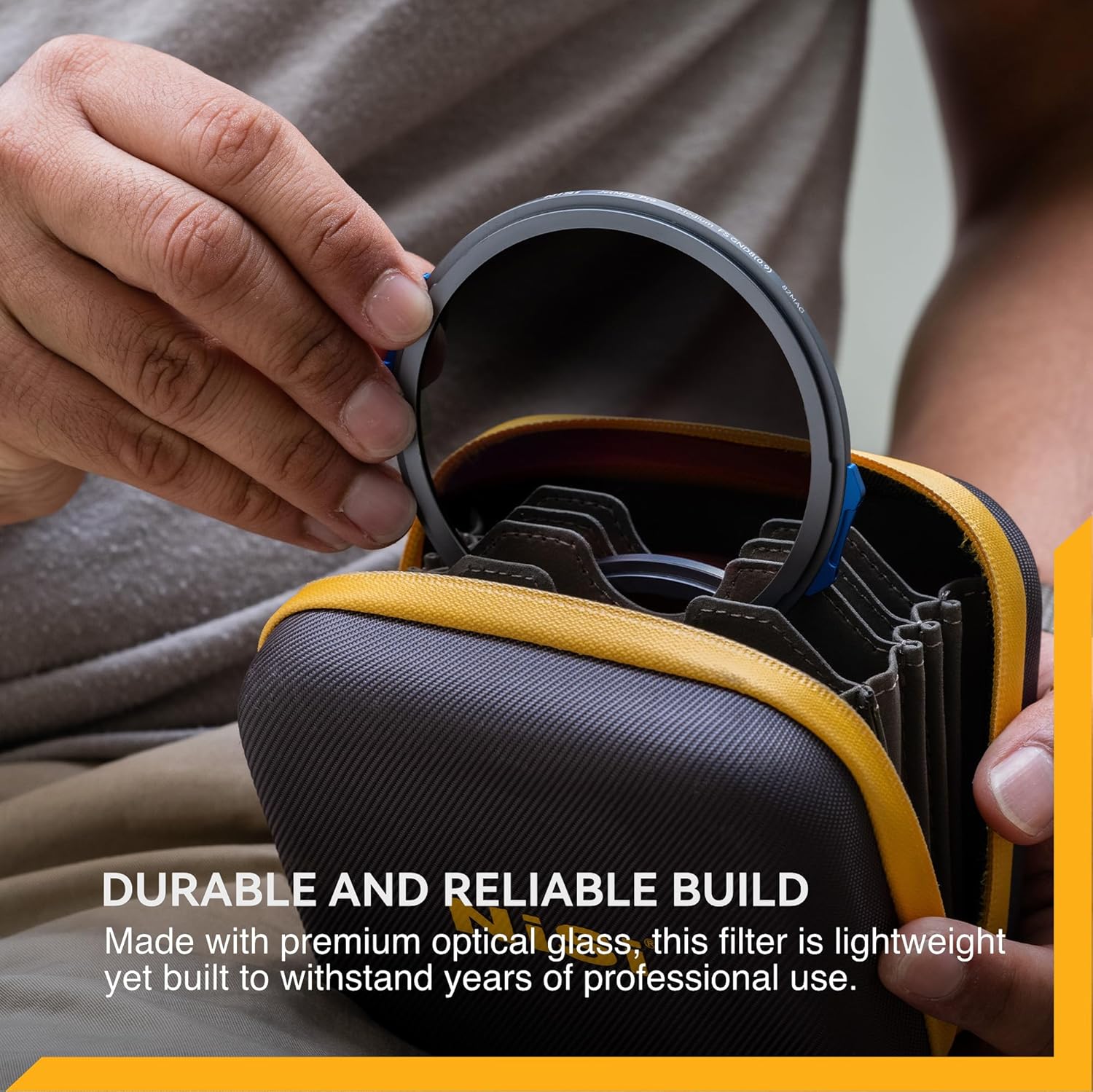 NiSi JetMag Pro 82MAG Medium Grad FS GND8 - Magnetic 3-Stop (0.9) Graduated Neutral Density Filter, Nano Waterproof Coating, Optical Glass, Ultra-Slim, Aluminum Frame - Lens Adapter Ring Required