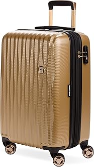 SwissGear 7272 Energie ハードサイド 拡張可能荷物 スピナーホイール付き, ゴールド, Carry-On 19-Inch, 7272 Energie Hardside 拡張可能荷物スピナーホイール付き